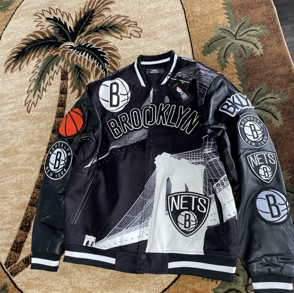Pro Standard Jackets & Blazers - PRO STANDARD BROOKLYN NETS WOOL BLENDED LOGO VARSITY JACKET MEN'S SIZE 3XL NWT
